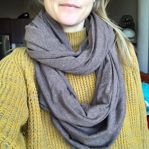 beautiful purple infinity scarf - cottton